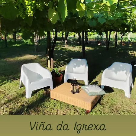 Viña Da Igrexa, Casa Con Jardin Y Barbacoa En * Cambados